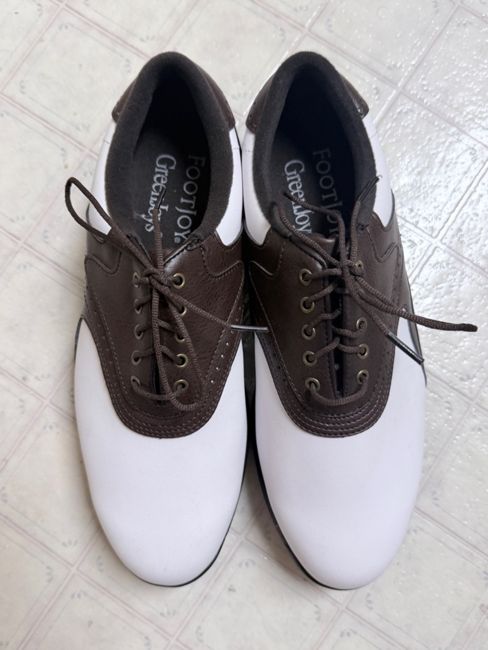 FootJoy Brown and White Classic Golf Oxfords